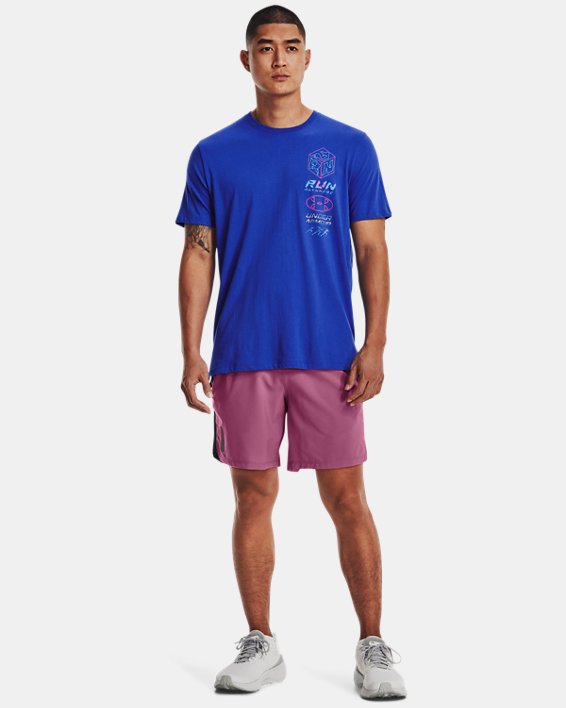 Men's UA Run Anywhere T-Shirt, Blue, pdpMainDesktop image number 2